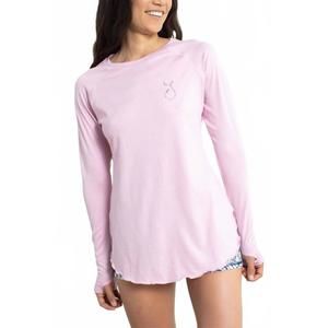 NEW REEL SKIPPER reel skipper flowy performance uv shirt in flor pink